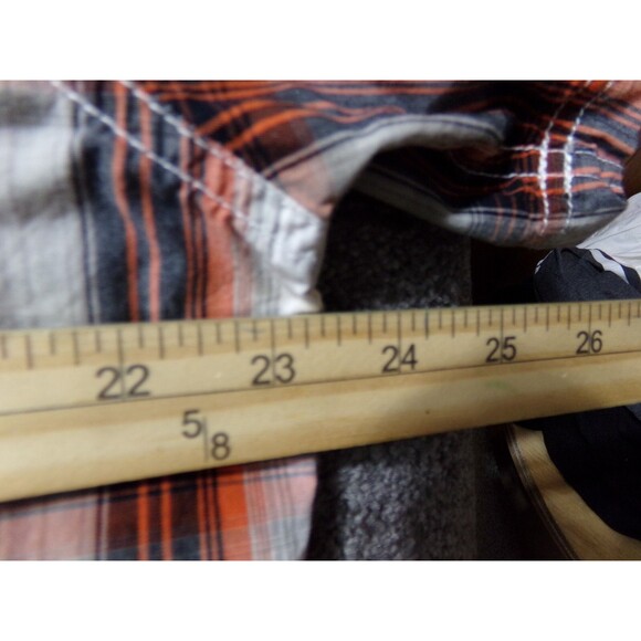 Harley Davidson Genuine Motor Clothes Mens Shirt SZ L Plaid Short Sleeve button - Picture 6 of 7